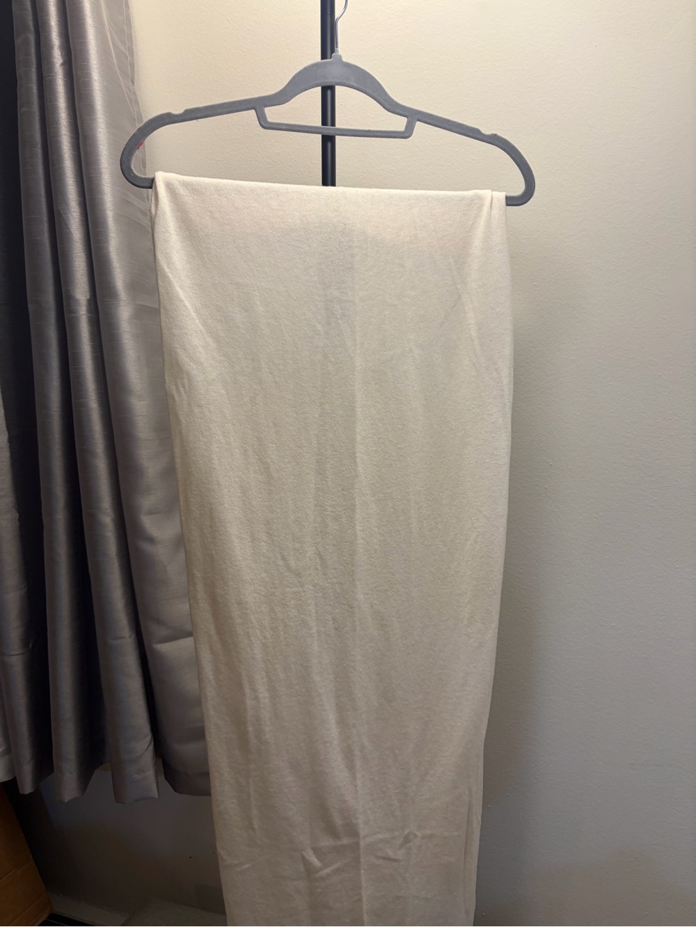 Sheer Cashmere Maxi Skirt (Egret)